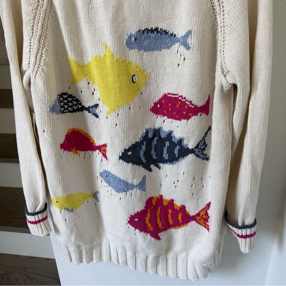 NWT Anthropologie Pilcro Fish Icon Zip-Up Sweater - Picture 9 of 11